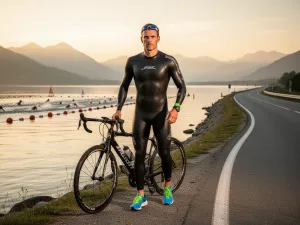 Nowoczesny polski rower miejski na tle innych modeli w jasnym sklepie, prezentujący ramę i kierownicę z bliska.