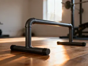 Wałek do masażu typu roller leżący na macie w nowoczesnym studiu fitness, przygotowany do rozluźniania mięśni.