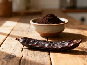 Waga kuchenna z jabłkiem i miarką krawiecką, symbolizująca kontrolę kalorii i dbanie o zdrową dietę.
