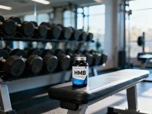 Mata do ćwiczeń, hantle i gumy oporowe w nowoczesnym studio fitness, przygotowane do treningu BPU.