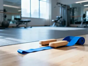 Dwa szklane pojemniki z odżywką kreatynową na szarym tle, prezentujące suplementy w formie proszku w minimalistycznym stylu.